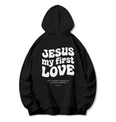 Moletom Saven - JESUS MY FIRST LOVE - Preto
