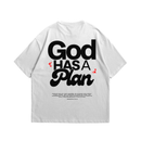 Camiseta GOD HAS A PLAN - Branca [OVERSIZED]