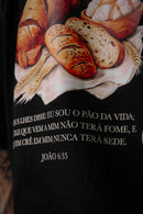 CAMISETA THE BREAD OF LIFE - OVERSIZED - Preta