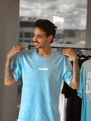 Camiseta Primeiro Amor OVERSIZED - Azul [EDIÇÃO ESPECIAL]