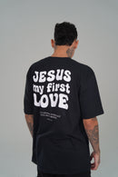 Camiseta Primeiro Amor CASUAL - Preta