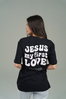 Camiseta Primeiro Amor CASUAL - Preta