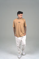 Camiseta Primeiro Amor OVERSIZED - Caramelo