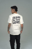 Camiseta Primeiro Amor OVERSIZED - Off White