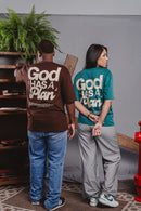 Camiseta GOD HAS A PLAN - Verde [OVERSIZED]