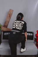 Camiseta GOD'S PLAN IS WORTH THE WAIT - Preta [OVERSIZED]
