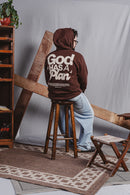Moletom GOD HAS A PLAN - Marrom