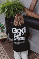 Camiseta GOD HAS A PLAN - Preta [OVERSIZED]