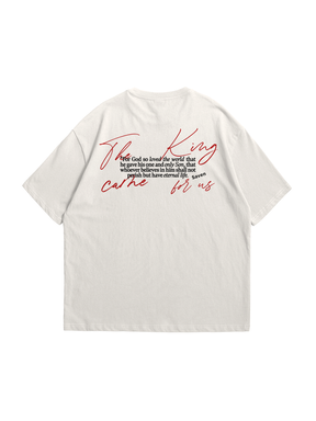CAMISETA THE KING HAS COME - [OVERSIZED] - Off White