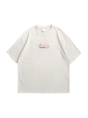 CAMISETA THE KING HAS COME - [OVERSIZED] - Off White
